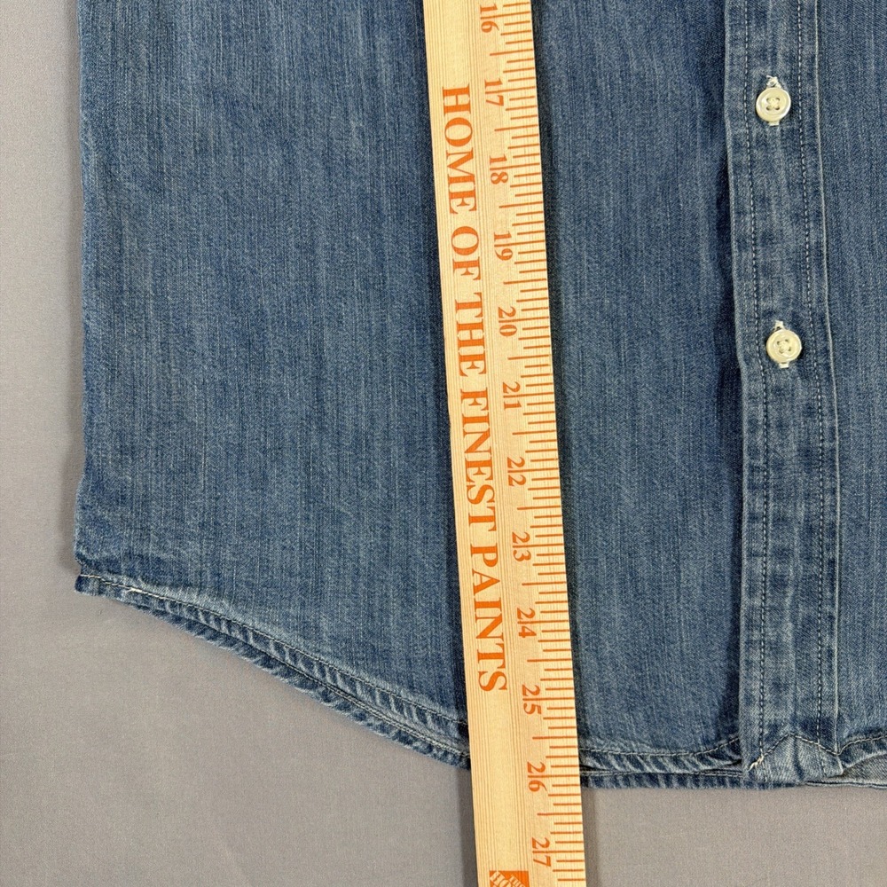 Polo Ralph Lauren Boys Button-Down Long Sleeve Pony Chambray Denim Shirt‎ Large - Picture 14 of 16